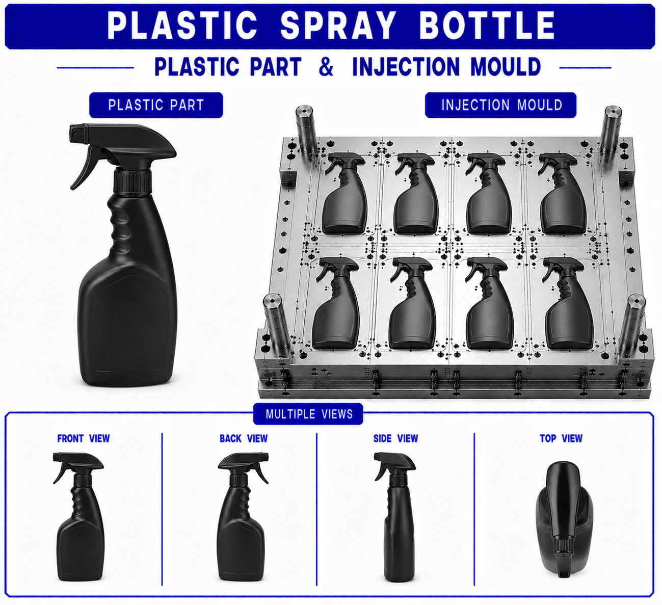 Plastic Spray Bottle Mould and Moulding Service